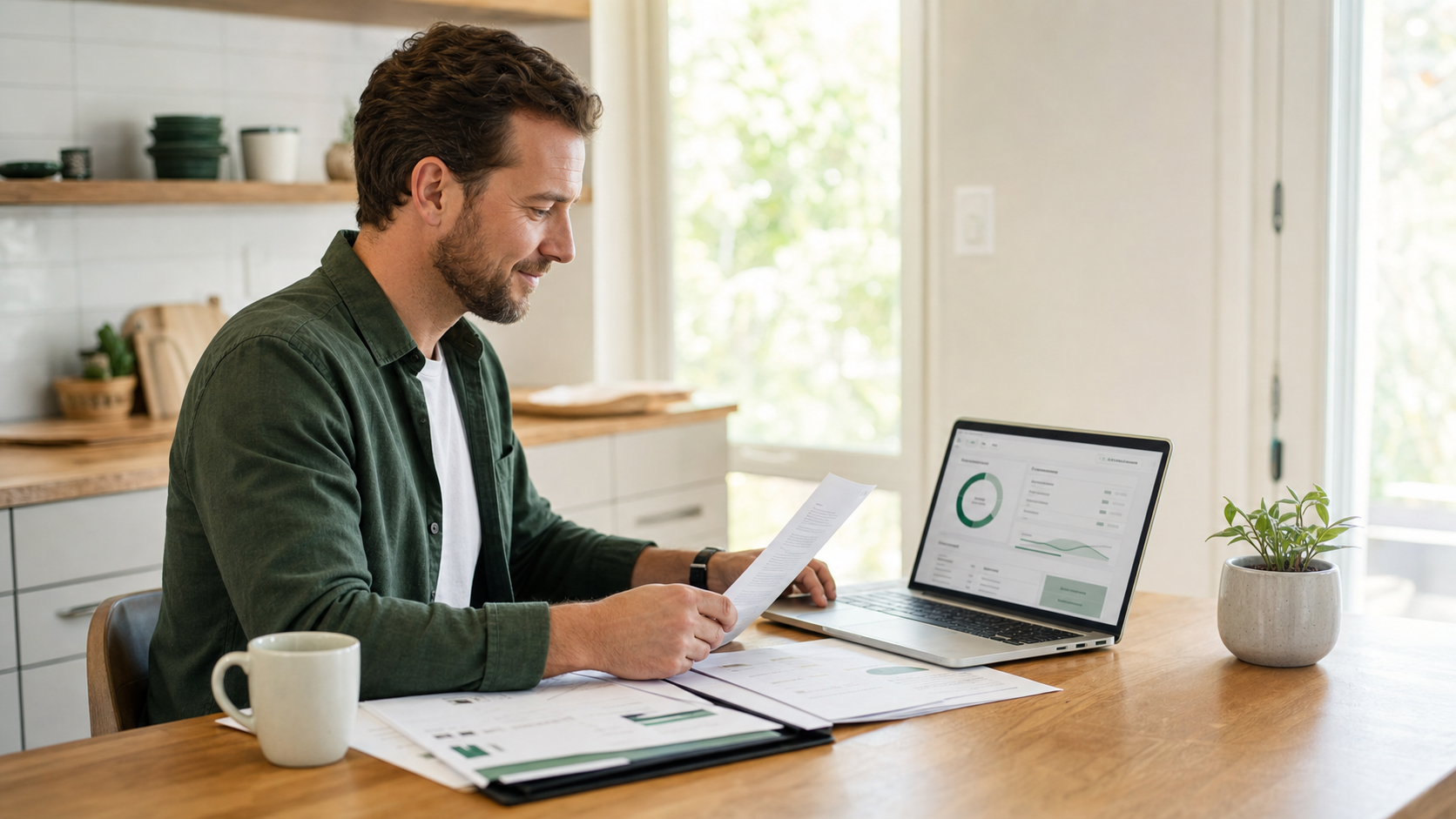 A homebuyer reviewing an appraisal and lender offer with TermReviewr